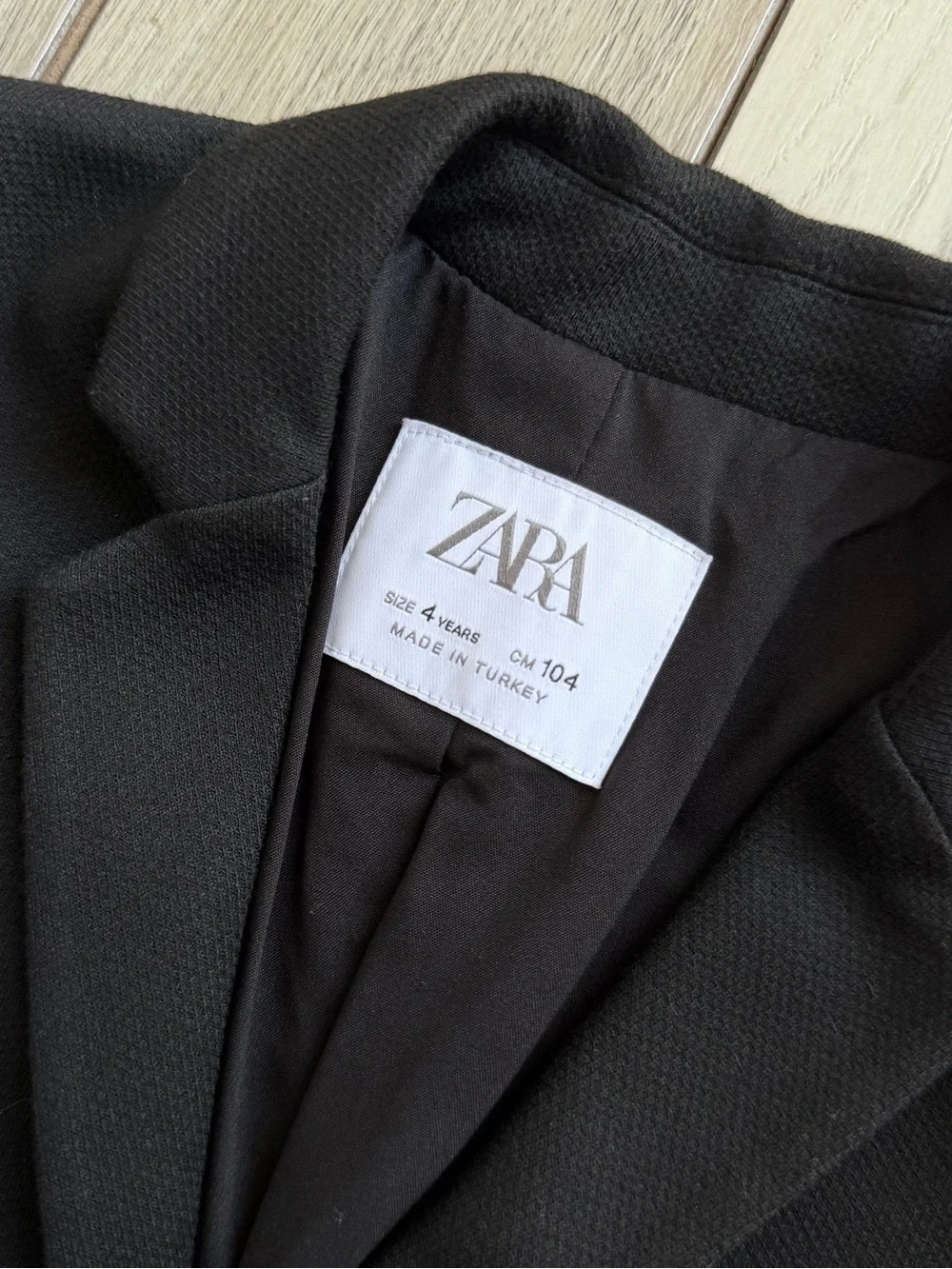 Zara kids' black comfort suit blazer